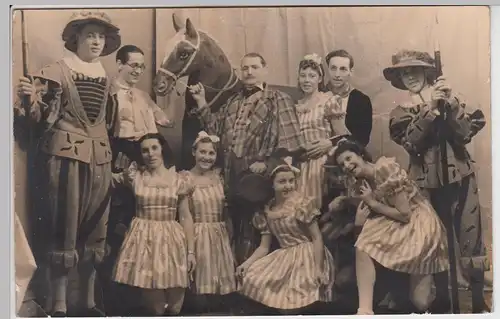 (F5423) Orig. Foto Schüler in Kostümen, Theaterauftritt, 1939
