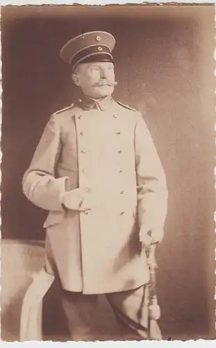(F5380) Orig. Foto 1.WK Offizier, Porträt 1917