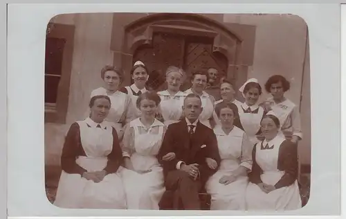 (F5345) Orig. Foto Damen, Gruppenfoto, Schule, Seminar, Lehre o.ä. vor 1945