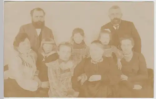 (F5335) Orig. Foto Familienfoto vor 1905