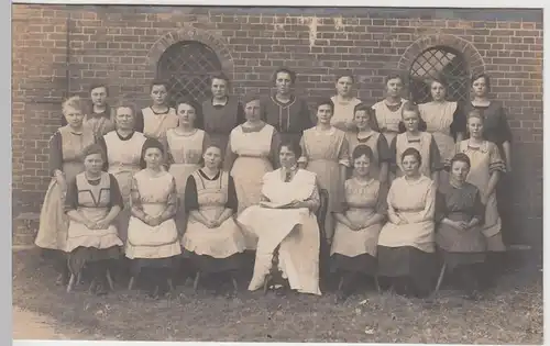 (F5331) Orig. Foto Damen, Gruppenfoto, Schule, Seminar, Lehre o.ä. vor 1945
