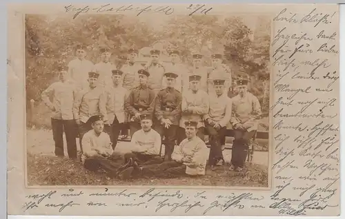 (F5315) Orig. Foto Groß-Lichterfelde, Soldaten, Gruppenfoto 1900