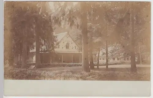 (F5220) Orig. Foto Jägerhaus, Jagdhütte im Wald vor 1905