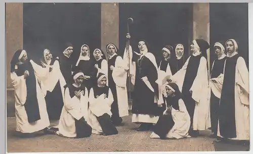 (F5218) Orig. Foto Theaterstück, Frauen historisch religiös, Dresden-N. vor 1945
