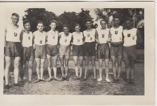 (F5215) Orig. Foto Berlin, Sportler d. BT, Teilnehmer Grunewald-Staffel 1920er