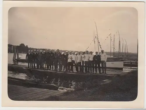 (F5206) Orig. Foto Sportler d. Berliner Turnerschaft, Jugend Ruderriege 1920er