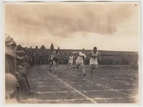 (F5201) Orig. Foto Berlin, Sportfest 1928, Olympiamannschaft 4x 100m-Lauf