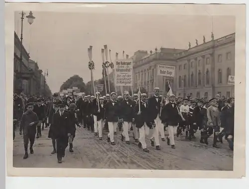 (F5141) Orig. Foto Berlin, Festumzug Sportler, Berliner Turnerschaft, Ruderer 1