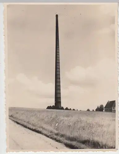 (F5103) Orig. Foto Halsbrücke b. Freiberg, riesiger Schornstein, vor 1945