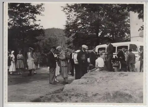 (F5075) Orig. Foto Personen, Autobus, Ausfahrt vor 1945