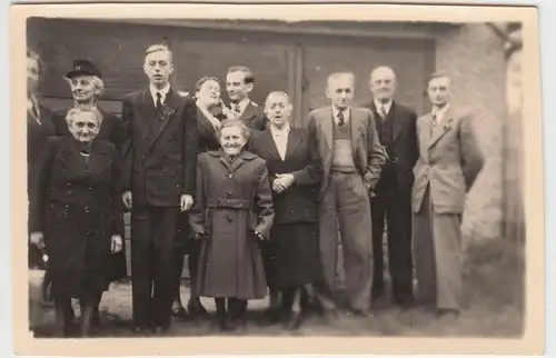 (F4994) Orig. Foto Gruppenfoto im Freien, Feier, vor 1945
