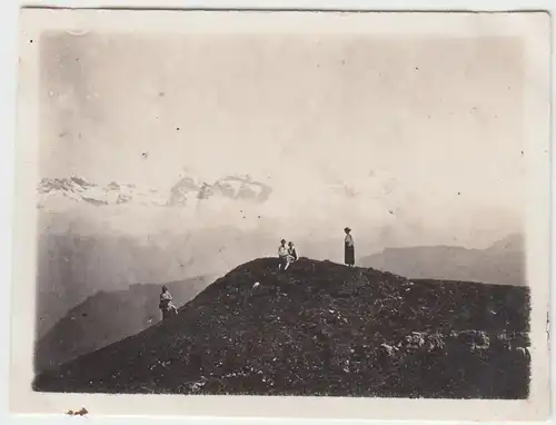 (F4837) Orig. Foto Stanserhorn, Bergwanderung, Juni 1925
