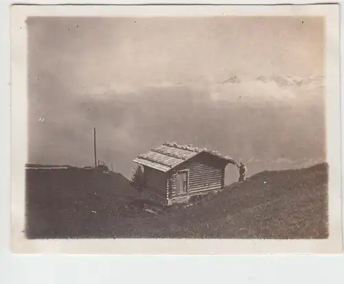 (F4836) Orig. Foto Stanserhorn, Hütte, Juni 1925