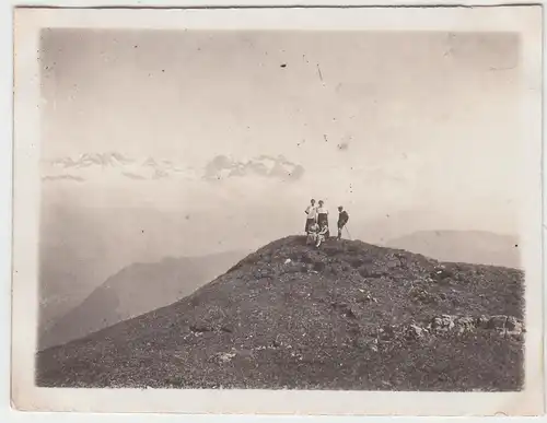 (F4835) Orig. Foto Stanserhorn, Bergwanderung, Juni 1925