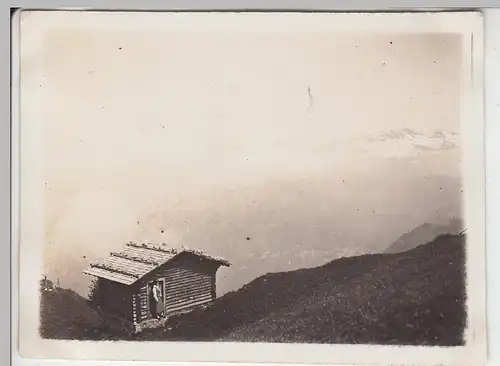 (F4834) Orig. Foto Stanserhorn, Hütte, Juni 1925