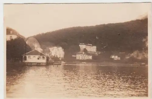 (F4825) Orig. Foto Brunnen SZ, Hotels am See, August 1925