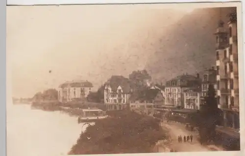 (F4824) Orig. Foto Brunnen SZ, Häuser am See, August 1925