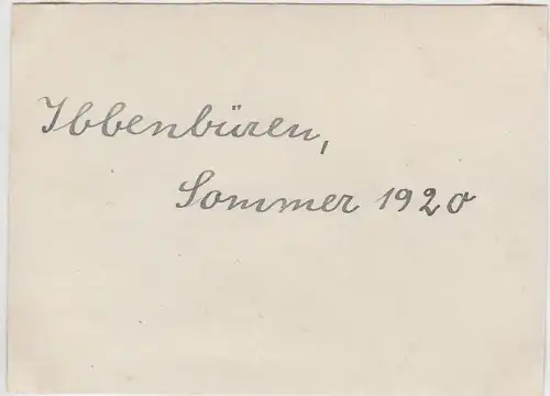 (F4682) Orig. Foto Kinder mit Ziege, Ibbenbüren i. Sommer 1920