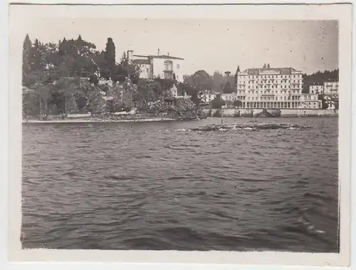 (F4673) Orig. Foto Pallanza, Blick zum Hotel, März 1926