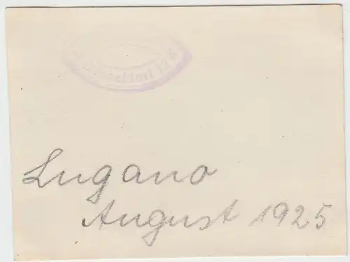 (F4668) Orig. Foto Lugano, Herr a. Straße, August 1925