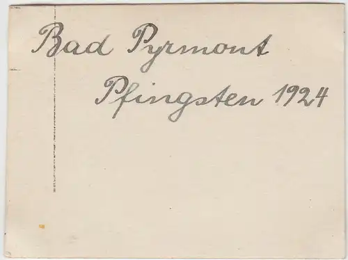 (F4646) Orig. Foto Bad Pyrmont, Junge im Kurpark, Pfingsten 1924