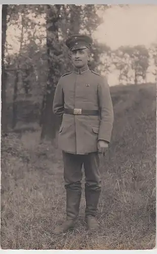 (F4564) Orig. Foto Porträt Soldat 1.WK, 1918