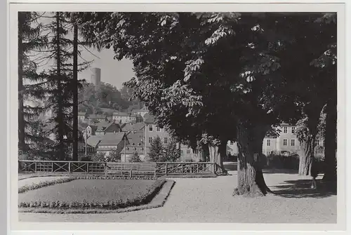 (F4557) Orig. Foto Bad Lobenstein, Blick zur Burg 1949