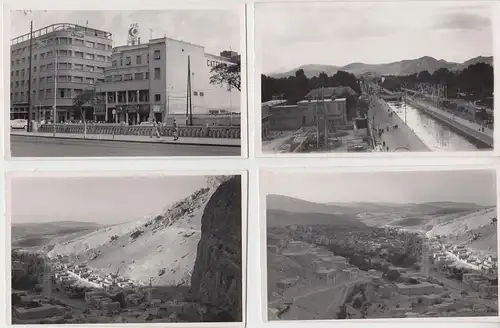 (F4404) 12x Orig. Foto Damaskus 1950er, Bau Hotels, Messe DDR WMW
