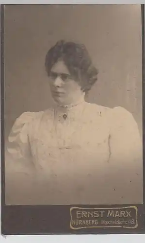 (F44) Original Foto um 1900 Frau (Kabinettfoto)