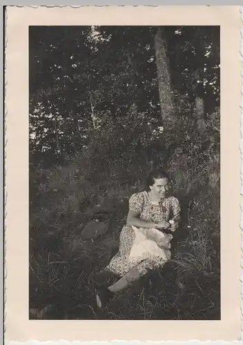 (F4027) Orig. Foto Margetshöchheim, Radtour am 2.10.1938