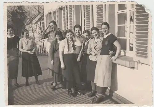 (F3972) Orig. Foto Jugendherberge Kaiserslautern Gruppenfoto 1936
