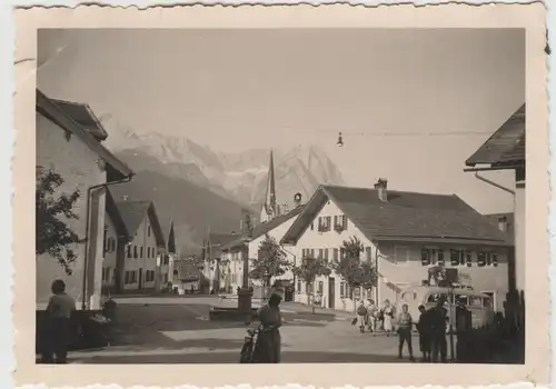 (F3936) Orig. Foto Garmisch, Ortspartie 1935
