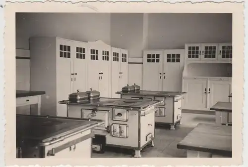 (F3916) Orig. Foto Küche einer Ausbildungsstätte 1935