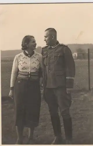 (F3834) Orig. Foto Wehrmacht-Soldat Gerhard Becker m. Frau Hertha 1930er