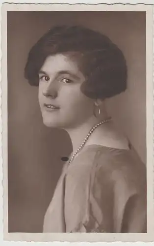 (F3655) Orig. Foto Kabinettfoto, Porträt junge Frau Trude, Leipzig 1927