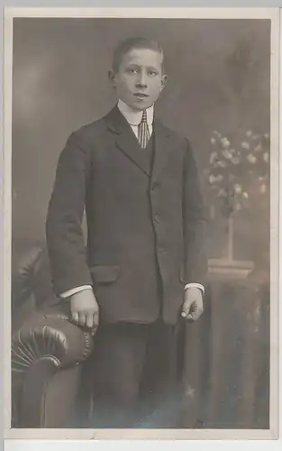 (F3620) Orig. Foto Kabinettfoto, junger Mann in Glauchau 1920/30er