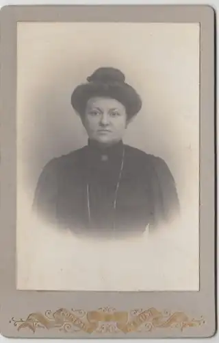 (F36) Original Foto um 1900 Frau (Kabinettfoto)