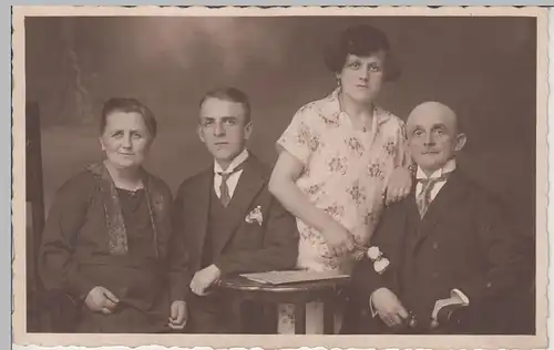 (F3533) Orig. Foto Kabinettfoto, Familie, Fotograf Glauchau vor 1945