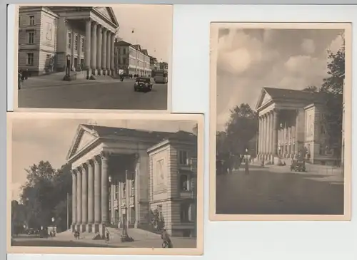 (F3380) 3x Orig. Foto Meiningen, Theater, nach 1945