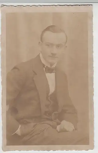 (F3352) Orig. Foto Porträt junger Mann, Witzenhausen 1920