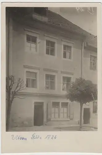 (F3346) Orig. Foto Wohngebäude, Elternhaus kurz vor dem Neubau 1926
