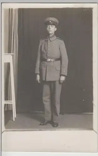 (F3310) Orig. Foto Porträt junger Soldat 1.WK 1914-18