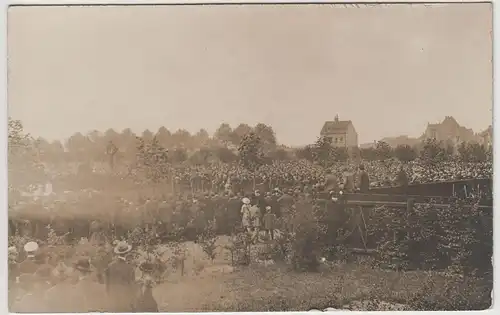 (F3262) Orig. Foto Menschenmassen b.e. Beerdigung, Friedhof vor 1930