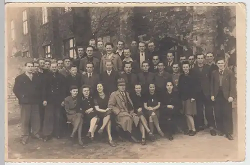 (F3187) Orig. Foto Personengruppe, Klassentreffen 1930er