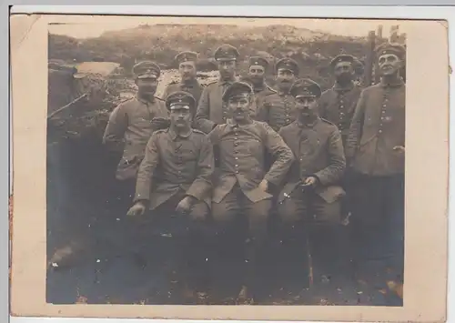 (F3126) Orig. Foto Galizien 1916, Soldatengruppe