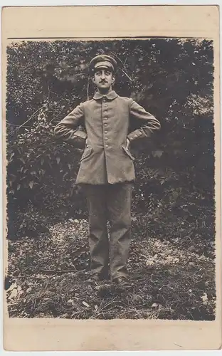 (F3120) Orig. Foto Porträt Soldat 1.WK 1914-18