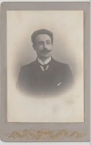 (F31) Original Foto um 1900 Mann (Kabinettfoto)