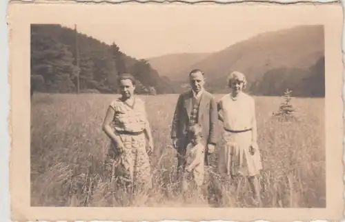 (F30795) Orig. Foto Personen im Freien bei Wernigerode 1930