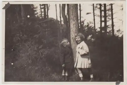 (F30782) Orig. Foto Warnemünde, Kinder im Kurgarten 1929