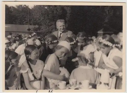 (F30721) Orig. Foto Kinder z. Schulfest in Hannover 1933